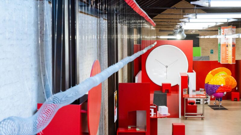 Panoramica dell'interno dell'Immaginario Scientifico di Pordenone